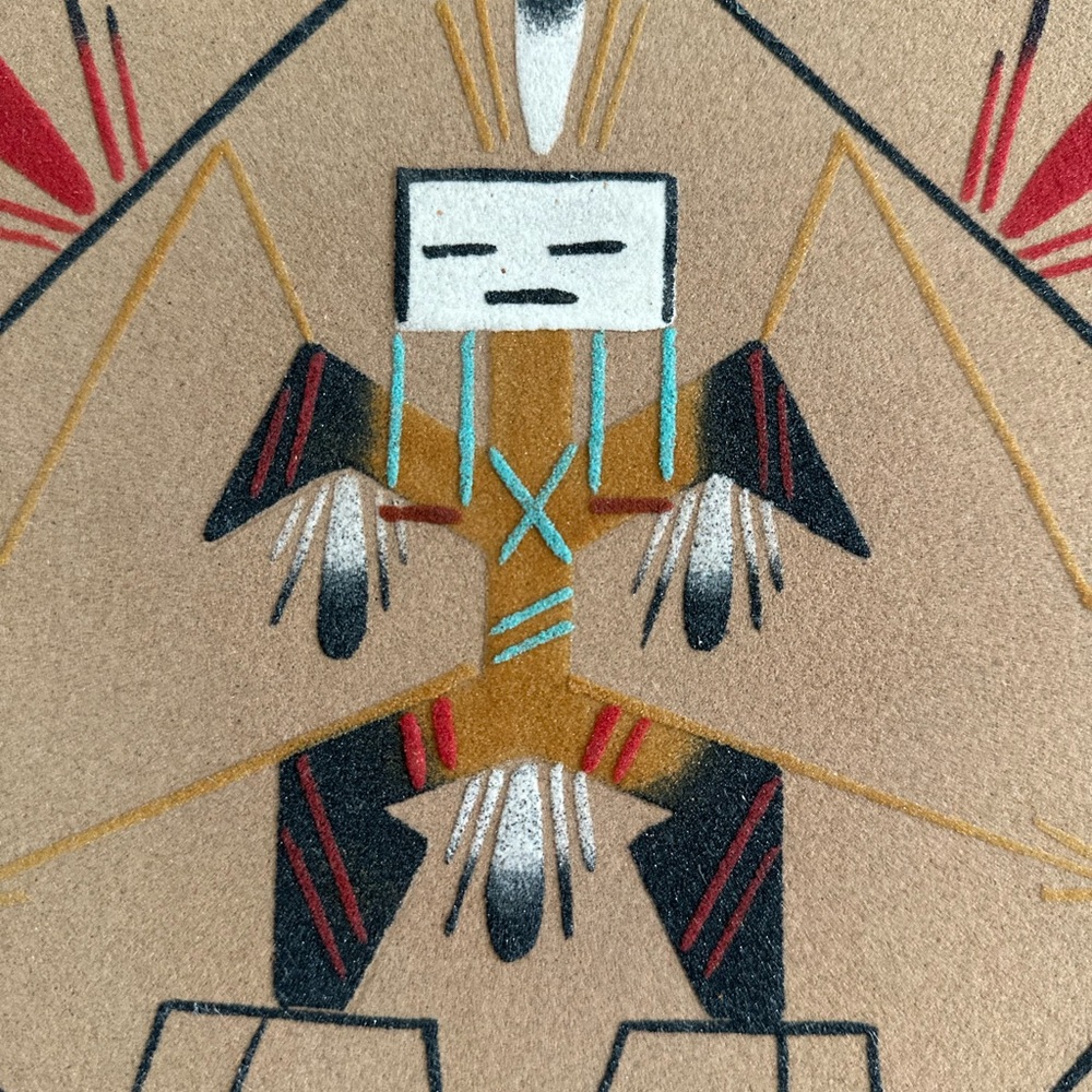 Navajo Sand Painting- Thunder God